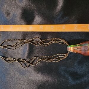 Elegant Black and Gold Beaded Necklace